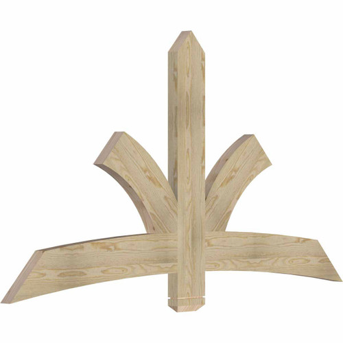13/12 Pitch Davenport Rough Sawn Timber Gable Bracket GBW072X39X0206DAV00RDF