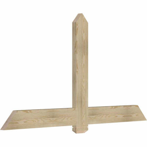 13/12 Pitch Eugene Rough Sawn Timber Gable Bracket GBW072X39X0206EUG00RDF