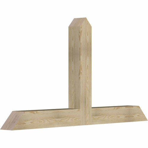 13/12 Pitch Portland Rough Sawn Timber Gable Bracket GBW072X39X0606POR00RDF