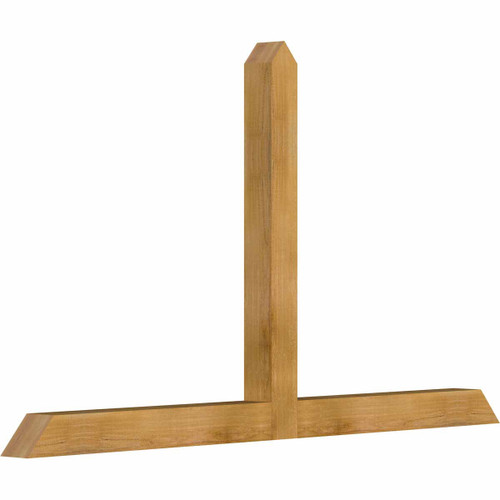 14/12 Pitch Portland Rough Sawn Timber Gable Bracket GBW072X42X0404POR00RWR
