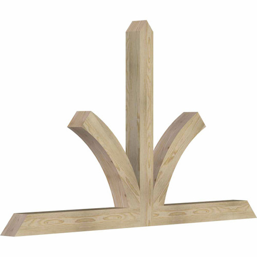 14/12 Pitch Richland Rough Sawn Timber Gable Bracket GBW072X42X0404RIC00RDF