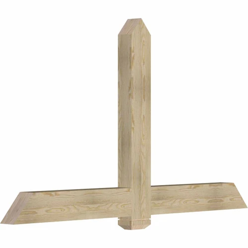 14/12 Pitch Eugene Rough Sawn Timber Gable Bracket GBW072X42X0406EUG00RDF