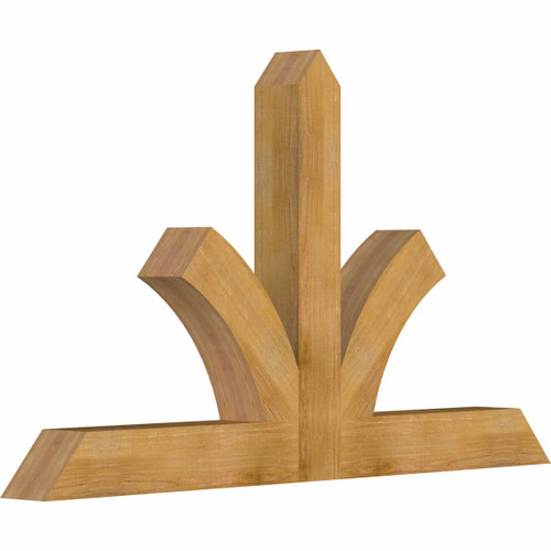 14/12 Pitch Richland Rough Sawn Timber Gable Bracket GBW072X42X0606RIC00RWR