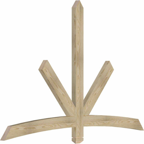 16/12 Pitch Alberta Rough Sawn Timber Gable Bracket GBW072X48X0204ALB00RDF
