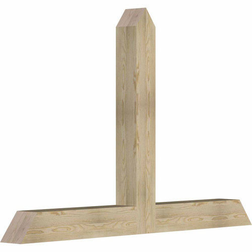 16/12 Pitch Portland Rough Sawn Timber Gable Bracket GBW072X48X0606POR00RDF 16/12 Pitch Portland Rough Sawn Timber Gable Bracket GBW072X48X0606POR00RDF