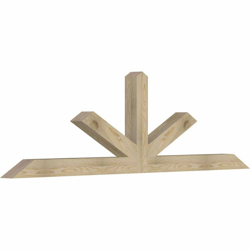 7/12 Pitch Saratoga Rough Sawn Timber Gable Bracket GBW084X24X0404SAR00RDF