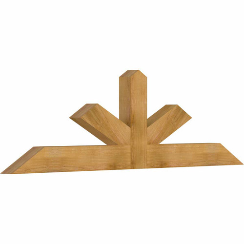 7/12 Pitch Saratoga Rough Sawn Timber Gable Bracket GBW084X24X0406SAR00RWR