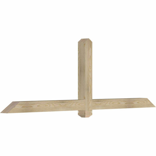 8/12 Pitch Eugene Rough Sawn Timber Gable Bracket GBW084X28X0404EUG00RDF