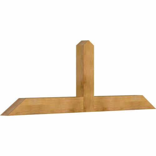 8/12 Pitch Portland Rough Sawn Timber Gable Bracket GBW084X28X0406POR00RWR