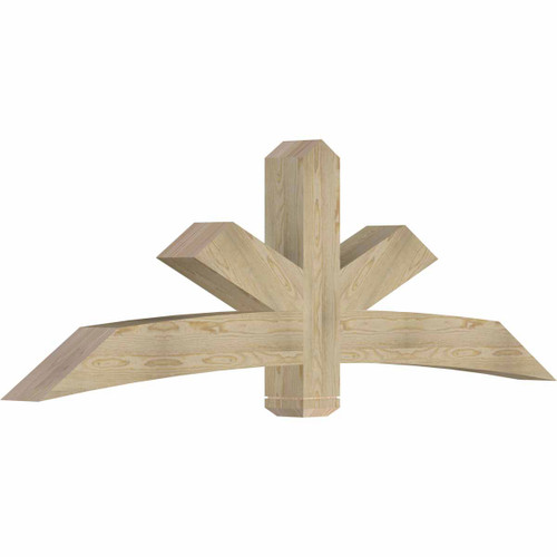 8/12 Pitch Alberta Rough Sawn Timber Gable Bracket GBW084X28X0606ALB00RDF
