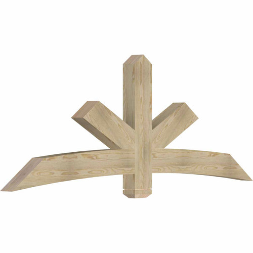 9/12 Pitch Alberta Rough Sawn Timber Gable Bracket GBW084X31X0406ALB00RDF