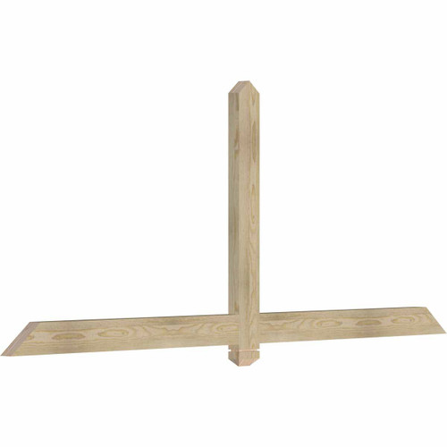 10/12 Pitch Eugene Rough Sawn Timber Gable Bracket GBW084X35X0204EUG00RDF