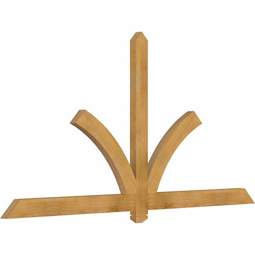 12/12 Pitch Redmond Rough Sawn Timber Gable Bracket GBW084X42X0204RED00RWR