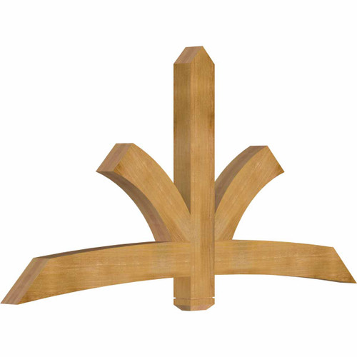 12/12 Pitch Davenport Rough Sawn Timber Gable Bracket GBW084X42X0406DAV00RWR