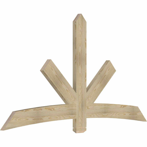 13/12 Pitch Alberta Rough Sawn Timber Gable Bracket GBW084X45X0206ALB00RDF