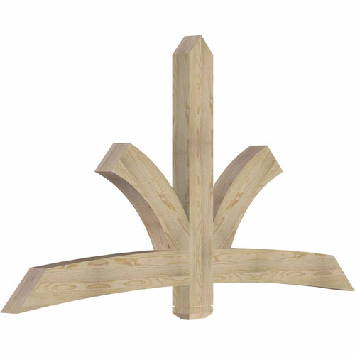 13/12 Pitch Davenport Rough Sawn Timber Gable Bracket GBW084X45X0406DAV00RDF