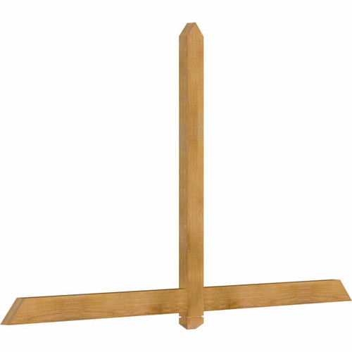 14/12 Pitch Eugene Rough Sawn Timber Gable Bracket GBW084X49X0204EUG00RWR