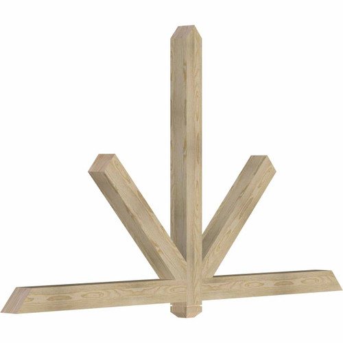 14/12 Pitch Kennewick Rough Sawn Timber Gable Bracket GBW084X49X0404KEN00RDF