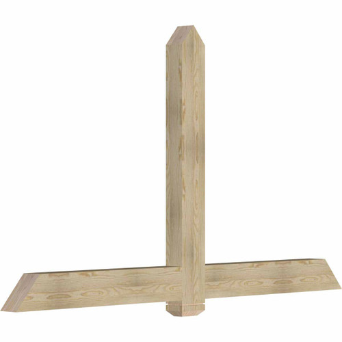 14/12 Pitch Eugene Rough Sawn Timber Gable Bracket GBW084X49X0406EUG00RDF