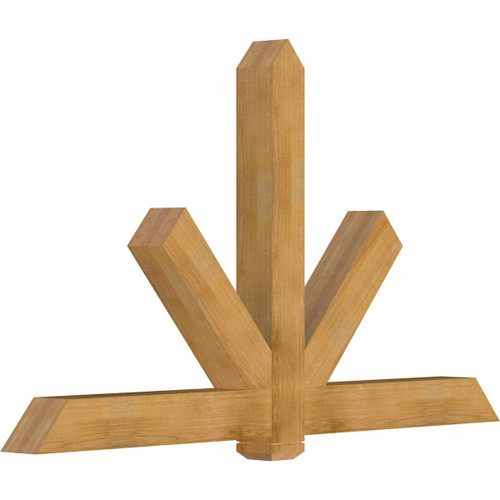 14/12 Pitch Kennewick Rough Sawn Timber Gable Bracket GBW084X49X0606KEN00RWR