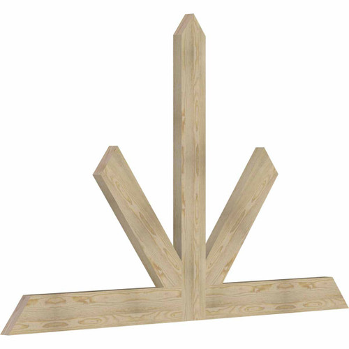 15/12 Pitch Saratoga Rough Sawn Timber Gable Bracket GBW084X53X0206SAR00RDF