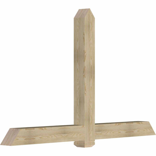 15/12 Pitch Eugene Rough Sawn Timber Gable Bracket GBW084X53X0606EUG00RDF