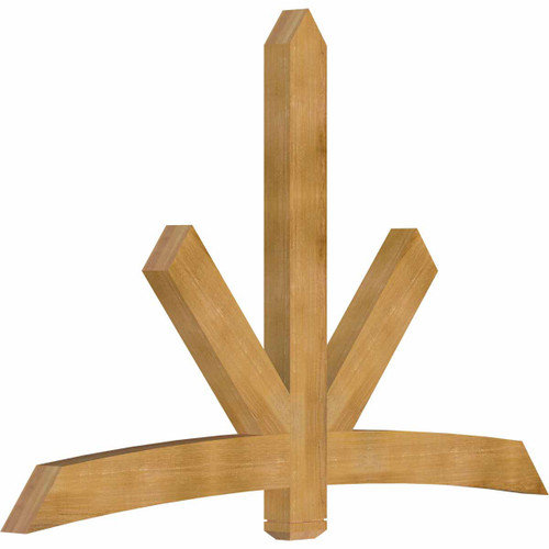 16/12 Pitch Alberta Rough Sawn Timber Gable Bracket GBW084X56X0406ALB00RWR