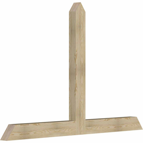 16/12 Pitch Portland Rough Sawn Timber Gable Bracket GBW084X56X0406POR00RDF