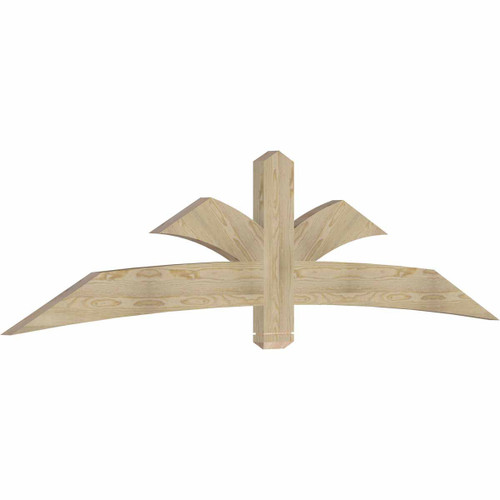 6/12 Pitch Davenport Rough Sawn Timber Gable Bracket GBW096X24X0206DAV00RDF