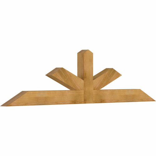 6/12 Pitch Saratoga Rough Sawn Timber Gable Bracket GBW096X24X0406SAR00RWR