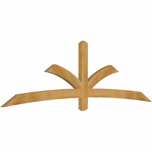7/12 Pitch Davenport Rough Sawn Timber Gable Bracket GBW096X28X0204DAV00RWR