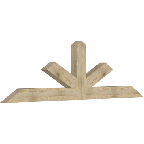 7/12 Pitch Saratoga Rough Sawn Timber Gable Bracket GBW096X28X0406SAR00RDF