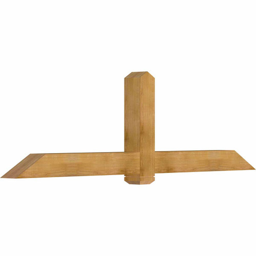7/12 Pitch Eugene Rough Sawn Timber Gable Bracket GBW096X28X0606EUG00RWR