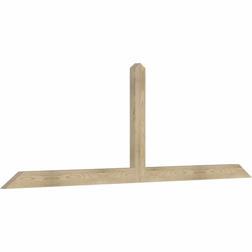8/12 Pitch Portland Rough Sawn Timber Gable Bracket GBW096X32X0204POR00RDF