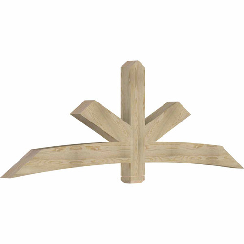 8/12 Pitch Alberta Rough Sawn Timber Gable Bracket GBW096X32X0406ALB00RDF