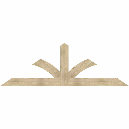 8/12 Pitch Richland Rough Sawn Timber Gable Bracket GBW096X32X0406RIC00RDF