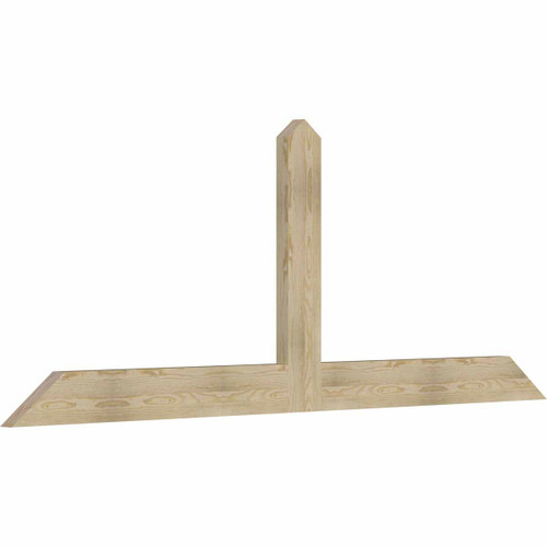 9/12 Pitch Portland Rough Sawn Timber Gable Bracket GBW096X36X0206POR00RDF