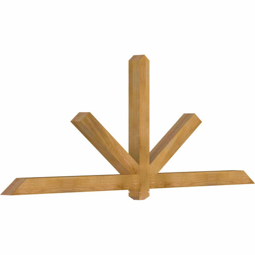 9/12 Pitch Kennewick Rough Sawn Timber Gable Bracket GBW096X36X0404KEN00RWR