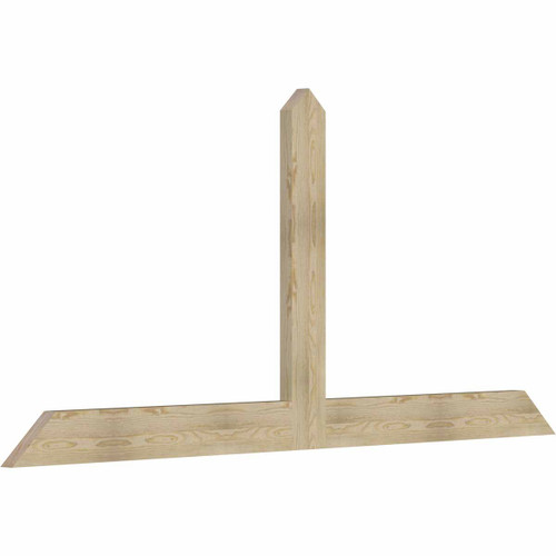 11/12 Pitch Portland Rough Sawn Timber Gable Bracket GBW096X44X0206POR00RDF