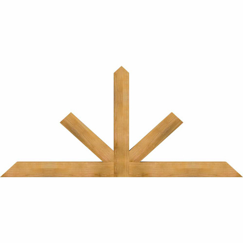11/12 Pitch Saratoga Rough Sawn Timber Gable Bracket GBW096X44X0406SAR00RWR