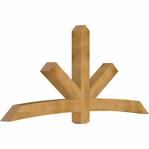 11/12 Pitch Alberta Rough Sawn Timber Gable Bracket GBW096X44X0606ALB00RWR