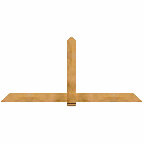 11/12 Pitch Eugene Rough Sawn Timber Gable Bracket GBW096X44X0606EUG00RWR