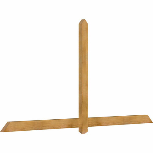 12/12 Pitch Eugene Rough Sawn Timber Gable Bracket GBW096X48X0204EUG00RWR
