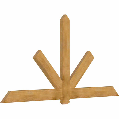 12/12 Pitch Kennewick Rough Sawn Timber Gable Bracket GBW096X48X0206KEN00RWR