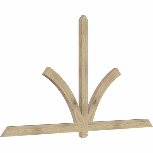 13/12 Pitch Redmond Rough Sawn Timber Gable Bracket GBW096X52X0204RED00RDF