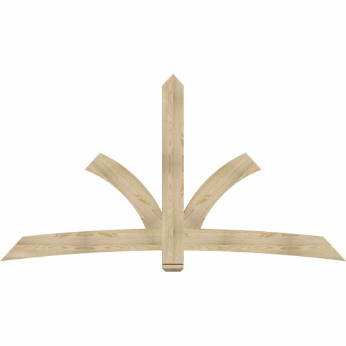 13/12 Pitch Davenport Rough Sawn Timber Gable Bracket GBW096X52X0206DAV00RDF