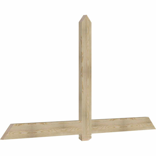 13/12 Pitch Eugene Rough Sawn Timber Gable Bracket GBW096X52X0206EUG00RDF