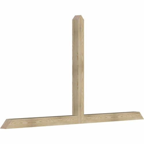 13/12 Pitch Portland Rough Sawn Timber Gable Bracket GBW096X52X0404POR00RDF