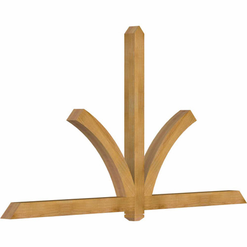 13/12 Pitch Redmond Rough Sawn Timber Gable Bracket GBW096X52X0404RED00RWR