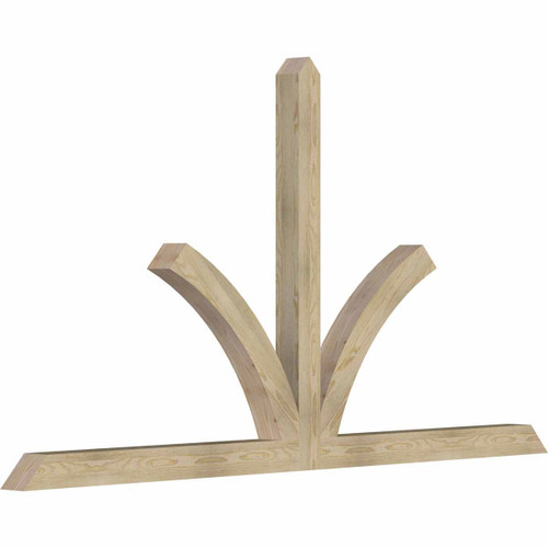 13/12 Pitch Richland Rough Sawn Timber Gable Bracket GBW096X52X0404RIC00RDF